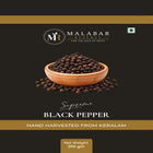Supreme Whole Black Pepper | Kerala Black Peppercorns | Bold & Aromatic Spice | 200g